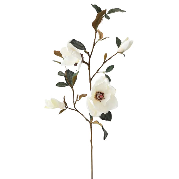Flor-artificial-ramo-de-magnolia-creme