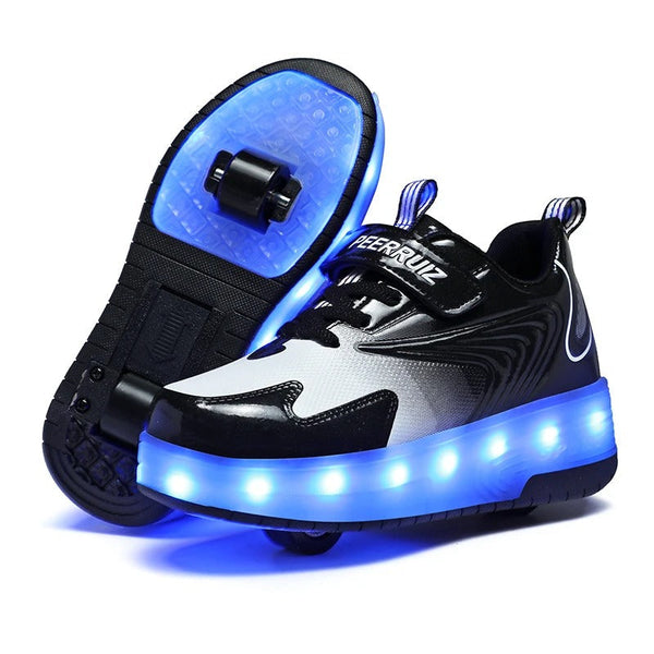 Tênis Infantil Pumello com Rodinhas e Luzes LED - Promoção Kids