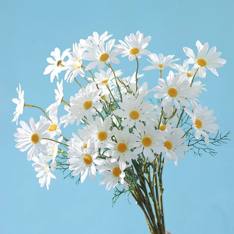 flor-artificial-cosmos-margarida-silvestre-branca